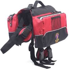 Large pets can be utilized to carry their own supplies in emergency situations www.hiphound.com